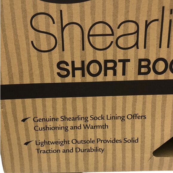 Costco Sheepskin Leather 100% Wool Shearling Lined Short Boots Black Women's 8 - Picture 7 of 8